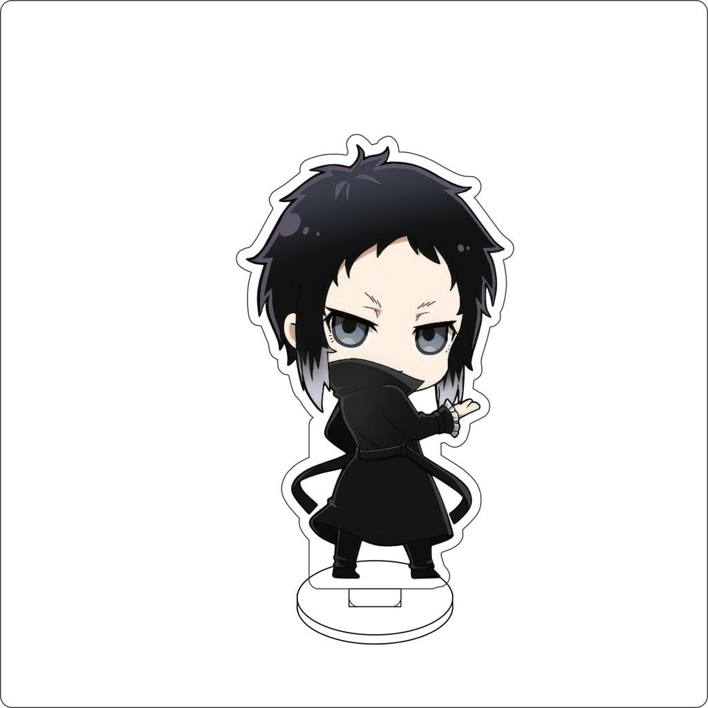 10CM Anime Bungo Stray Dogs Figure Stand Model Nakahara Chuuya/Izumi Kyouka/Edogawa Rampo Cute Desk Decor Standing Sign Gifts