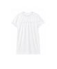 Koseumoseu Pintucked Tunic Dress (White)