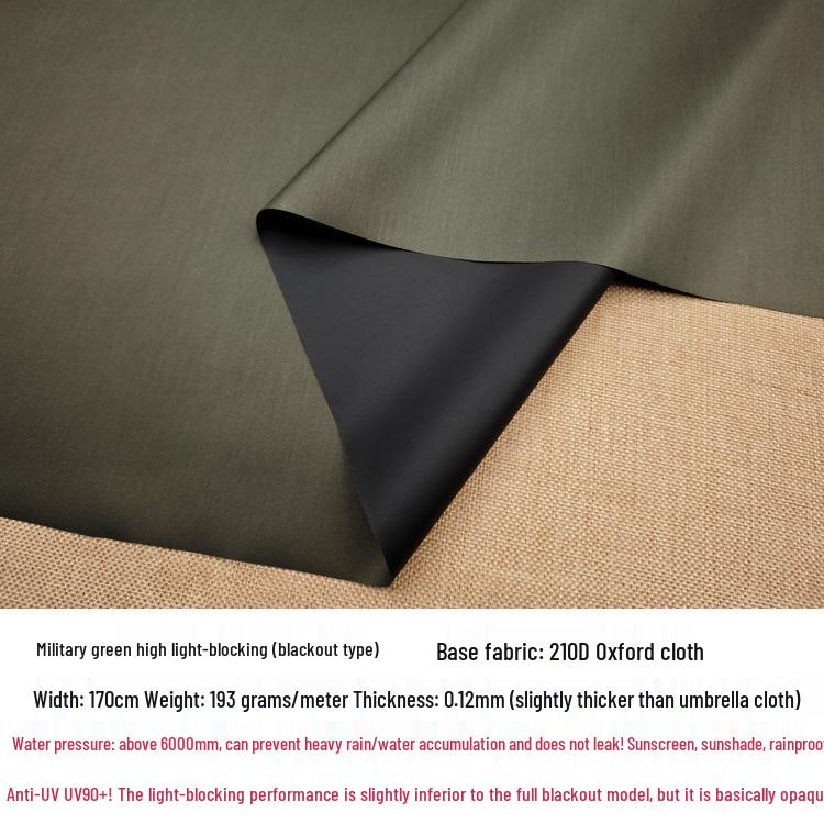 

Waterproof Blackout Heat-Insulating Oxford Fabric Sunshade Awning темно-зелений колір