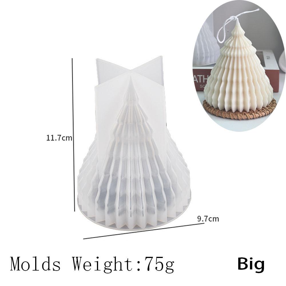 3D Christmas Tree Scented Candles Silicone Mold New DIY Handmade Soap Making Supplies Xmas Ornaments Gift Resin Molds Home Decor