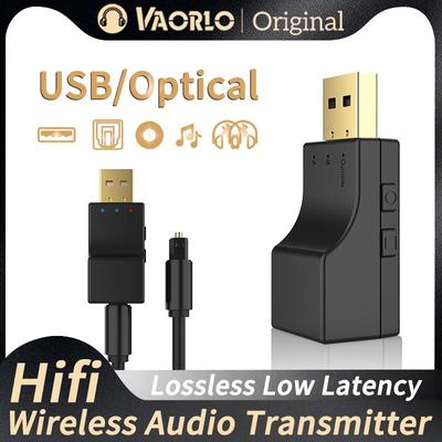 USB Optischer Bluetooth Audio Transmitter Dual Stream Multipoint Hifi Stereo Low Latency Drahtloser Adapter Für TV PC PS Serie XBox