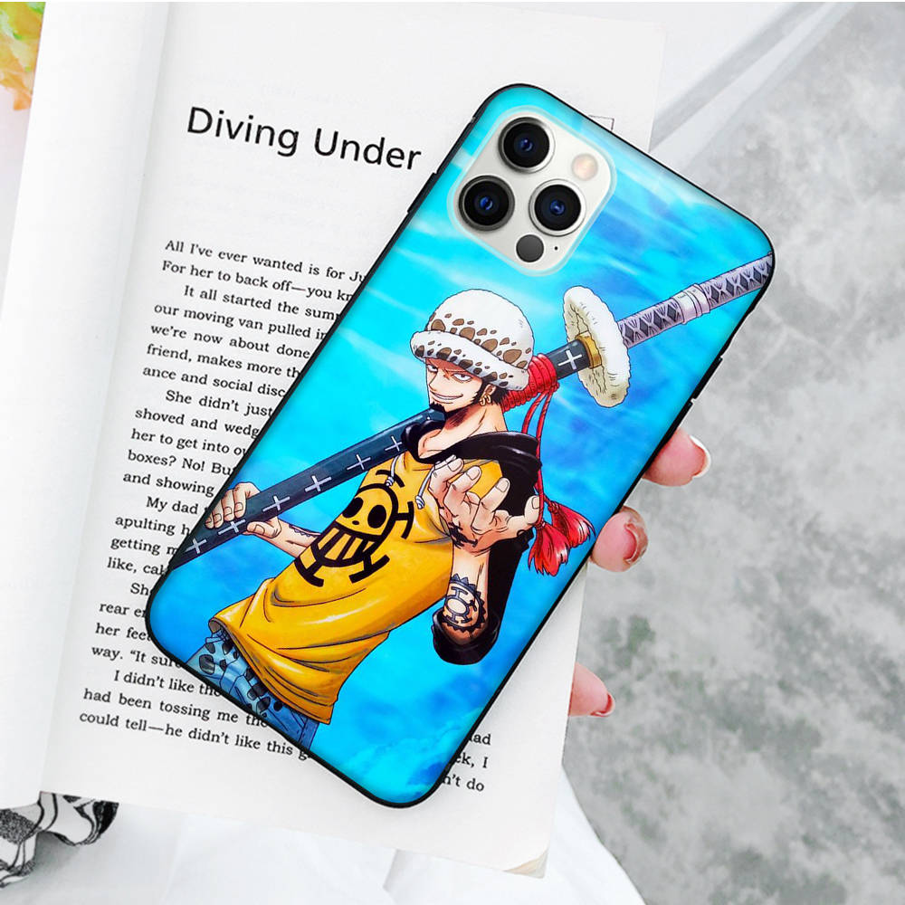 JW60Trafalgar Law Schwarze Softcase-Hülle für Samsung Note 20 Lite S24 Ultra S23 A03 A05 A06 A11 A71 A15 A16 A13 A24 A25 A33 A52 A53 A50 M55 M35 Plus