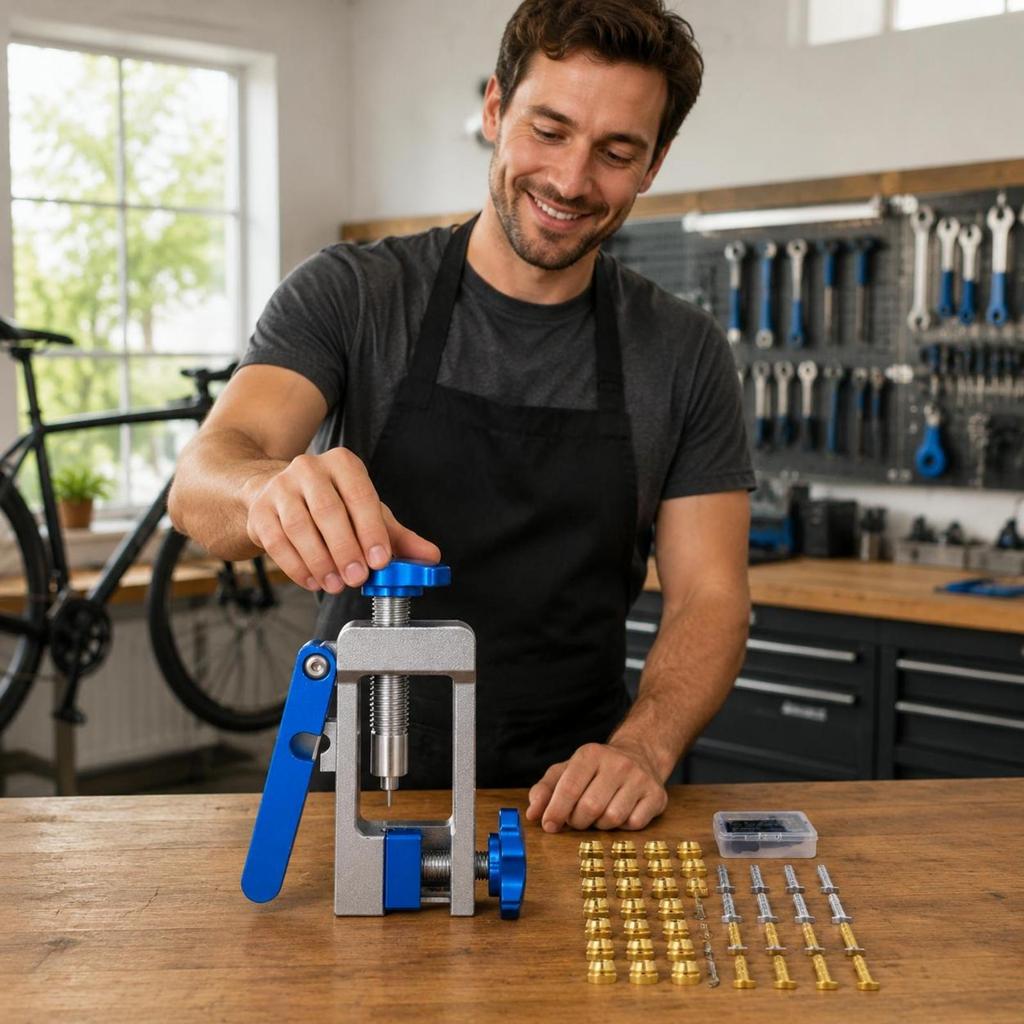 Hydraulic Hose Installation Kit Fitting Insert Tool Interchangeable Adapters