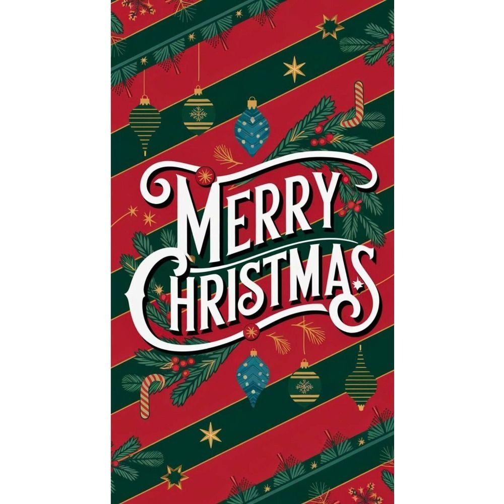 Vintage Christmas Metal Tin Sign Home Festive Wall Decor