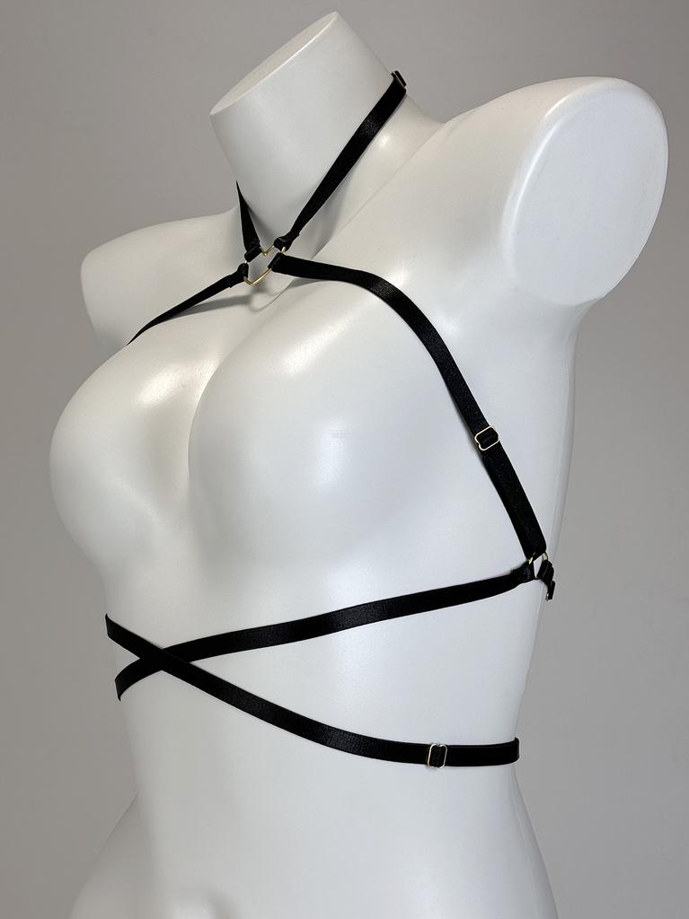 Sexy Bandage Bra Women Fashion Ladies Halter Elastic Cage Erotic Hollow Strappy Bralette Bustier Underwear Camis Crop Tops