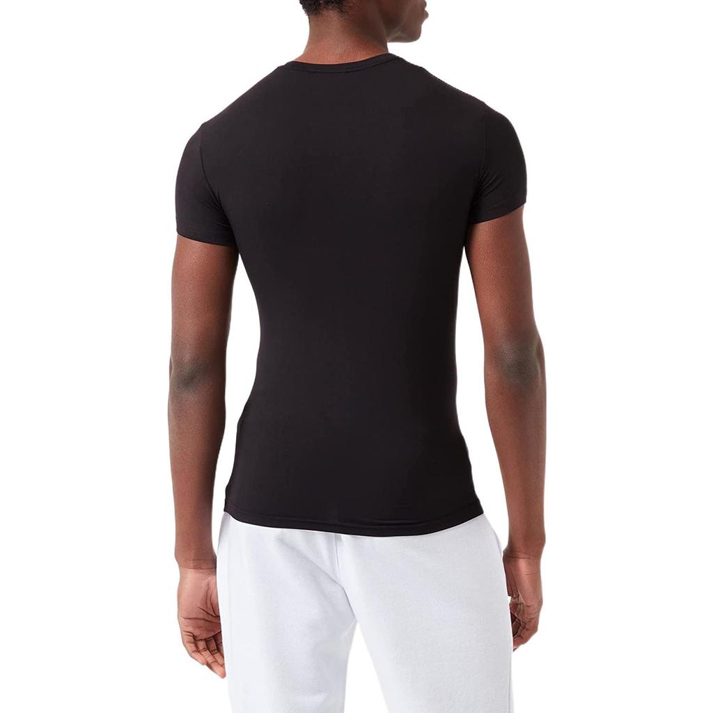Emporio Armani Ss22 Solid Color Logo Print Crew Neck Casual Short Sleeve T-Shirt Men T-Shirts Black 111341-2R511-00020