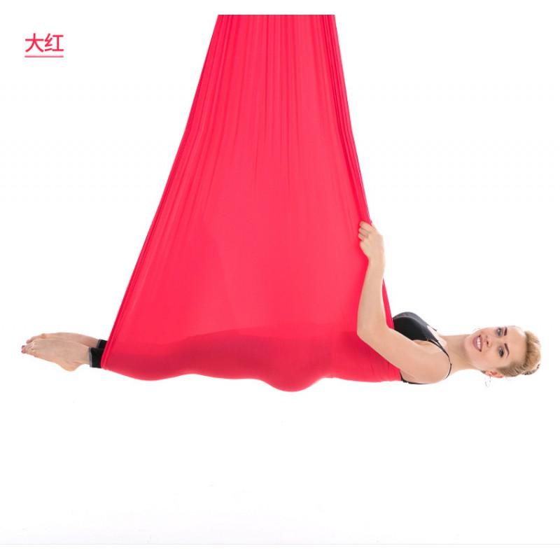 Aerial Yoga Hammock With Elastic Fabric Studio Home Use 2.8m Wide Anti-Slip Suspension Equipment