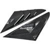 Compatible with Hyundai Sonata 9th Sedan 2015-2019 Car Rear Louver Window Side Shutter Cover Trim Sticker Vent Scoop Blind Shades ABS Carbon(Carbon)