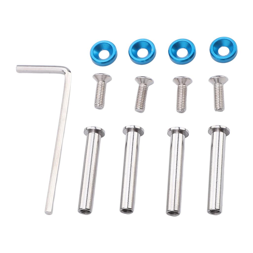 4 Pcs Computer Cooling Fan Screw Color Anodized PC Case Cooling Fan Screw for Water Cooling PC Case