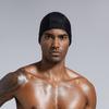 1Pc Black Swim Cap Large Size Comfortable Nylon Elastic Ear Protection Swimming Hat for Men Women Swimming Training Accessories