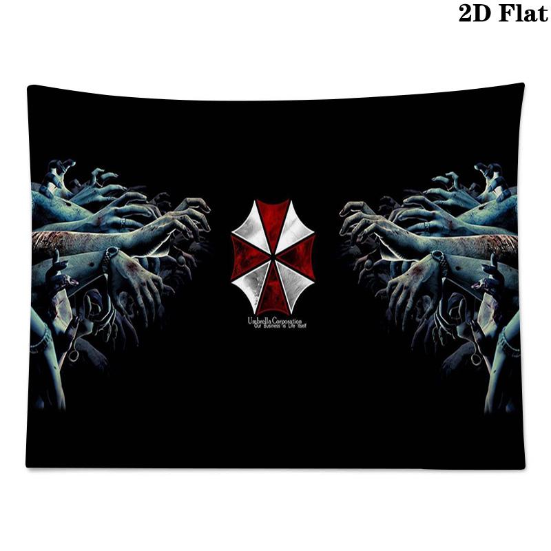 Umbrella Corporation Wall Tapestry Aesthetic Wall Hanging Printed Fabric Blanket Decorative Tapestries for Bedroom Living Room Home Decor