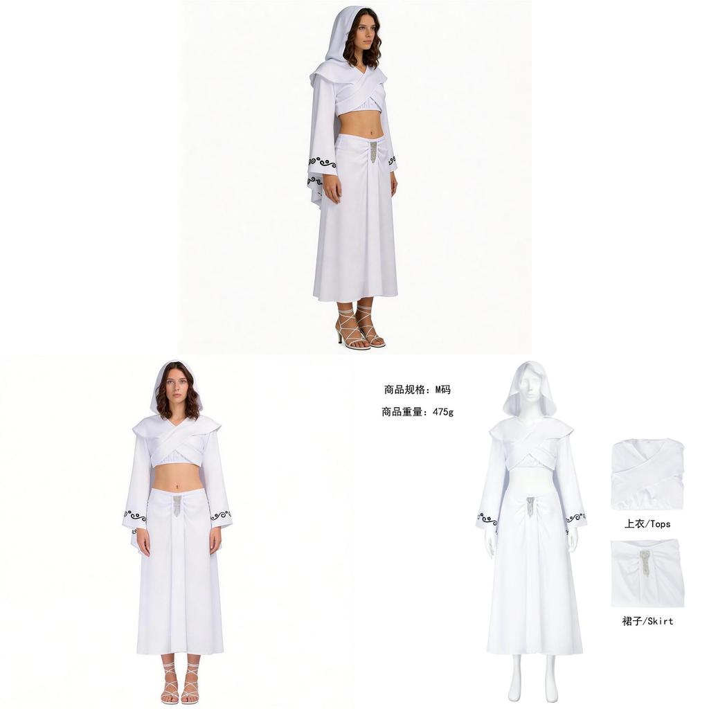 Star Wars Padme Amidala Cosplay Anzug im Vintage-Stil für Theater- und Kostümveranstaltungen