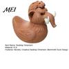 Retro Style Decoration Mammoth Duck Figurine, 3D Printed Ornament, Funny Country Ornament Statue, Novelty Desktop for Home Table Shelf