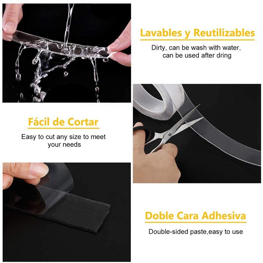 Nano bezśladowy klej do domu i kuchni Dwustronna folia o wysokiej lepkości Mocna Wysoka lepkość