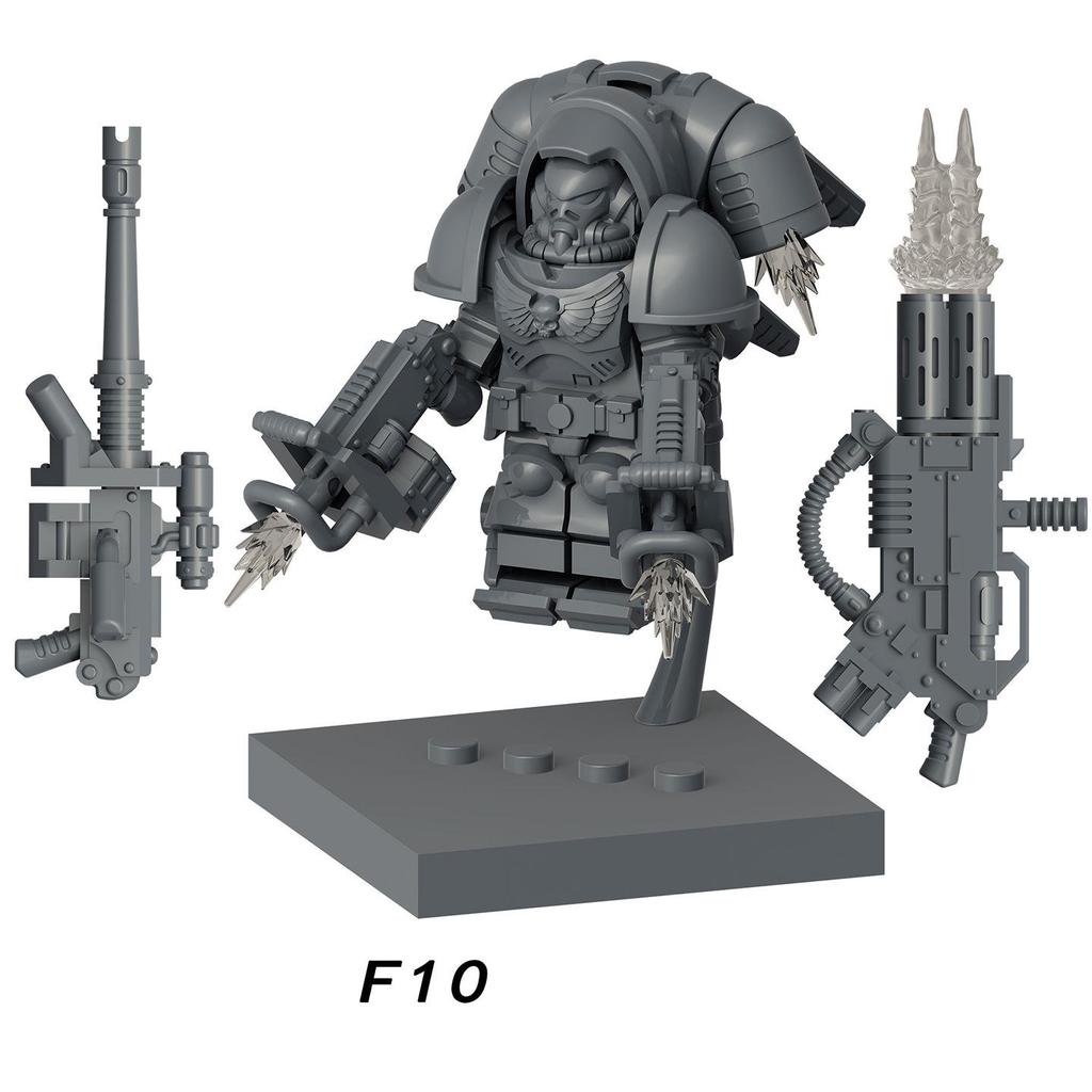 War 40K Hammer Warrior Vanguard Building Blocks Minifigures Educational Assembly Toy