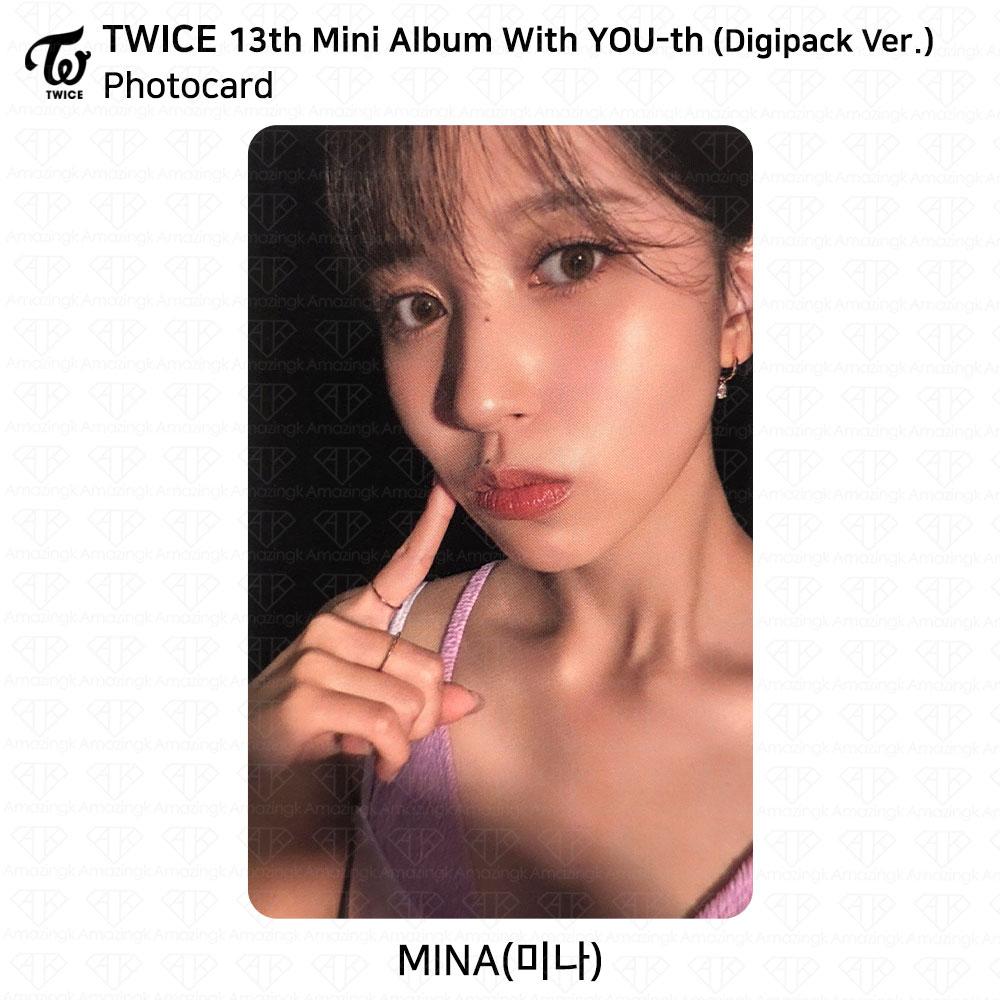 

TWICE 13-й мини-альбом с молодежной фотокарткой YOU-th, постером, пленкой, стикером Mina KPOP K-POP Photocard - Digipack ver.