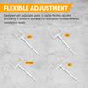 White Adjustable Anti Rust Rain Pipe Fixing Bracket 4 Pcs