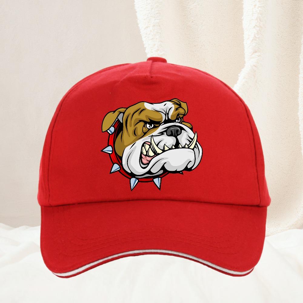 Super Angry Dog Stick Bully Bulldog Cartoon Unisex Baseball Cap Spring And Summer Snapback Hip Hop Hat Adjustable Sun Shading Hats