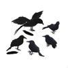 Halloween Decorative Crows Parties Set DIY Realistic Creative Horror Statue Decors Garden Sculptures
