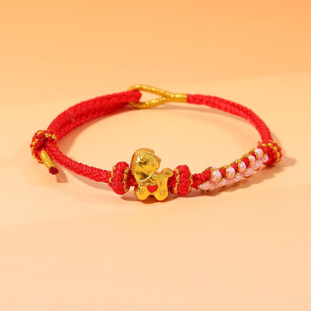 Year of the Horse Zodiac Bracelet - Red String Handmade Couples Charm for Men and Women, New Year Gift Jewelry