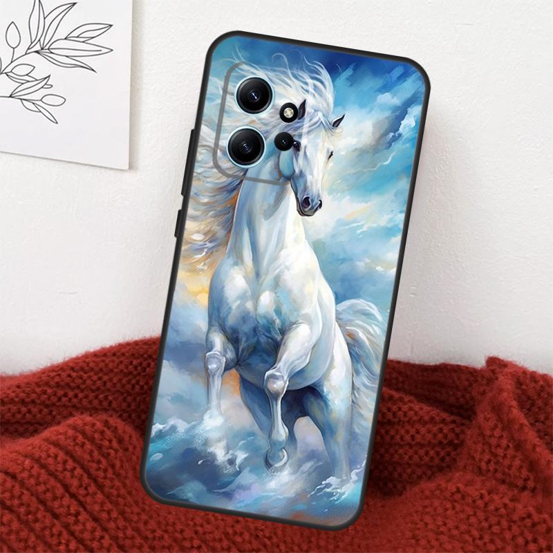 Animal Majestic Painting Horse Case For Xiaomi Redmi Note 13 10 11 12 14 15 Pro Plus Cover For Redmi 15 15C 14C 10C 12C 13C