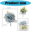Classical Silk Wedding Corsage Lightweight Boutonniere For Suits Reusable Formal Event Accessory