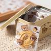 100pcs Cartoon Cookie Packaging Bag Cookie Snowflake Crispy Packaging Self Sealing Bag Separate Transparent Cute Little Bear