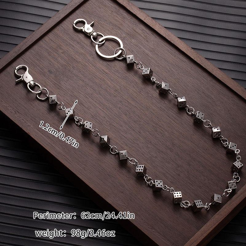 Dark Punk Skull Dice Waist Chain & Jewelry - Trendy Hip Hop Accessory