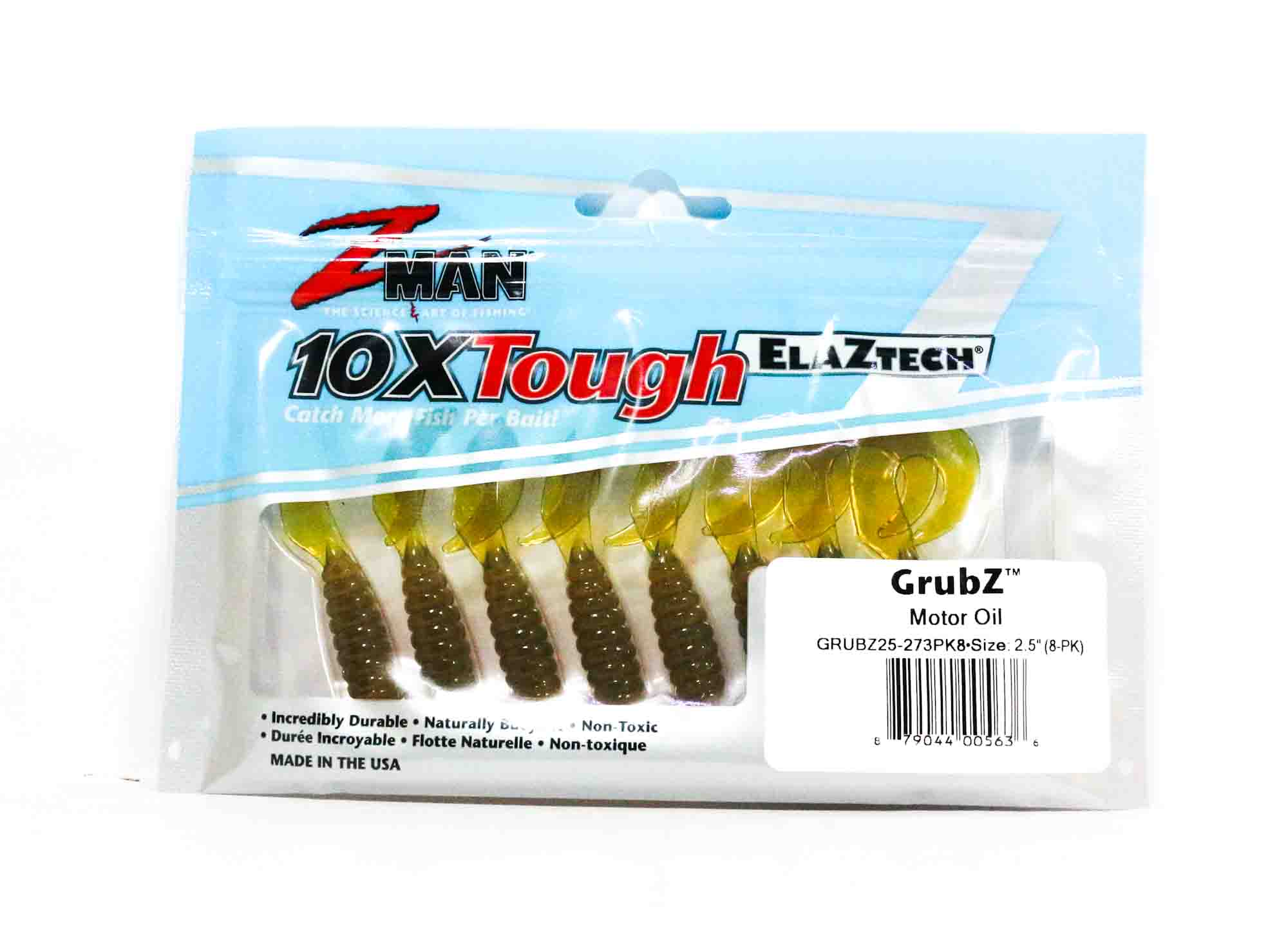 

Zman Soft Lure GrubZ 2,5 дюйма, 8 моторных масел в упаковке (5636)
