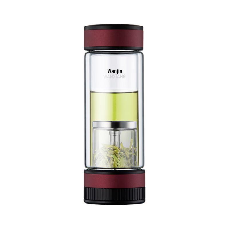 Wanxiang Double-Layer Tea Infuser Glass Bottle