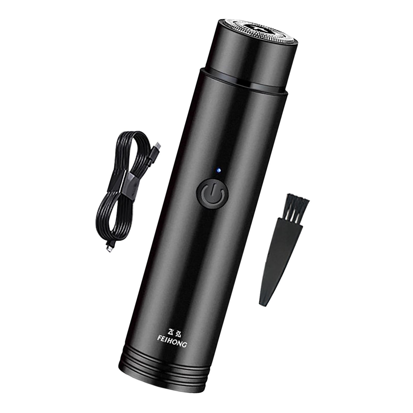 

Мини-электробритва портативная беспроводная карманная легко чистится для мужчин чёрный