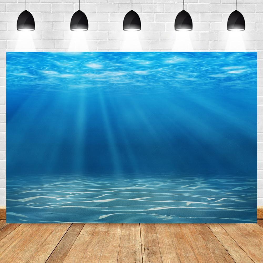 Underwater World Seabed Photography Backdrop Decor Ocean Undersea Fish Coral Baby Birthday Background Photo Studio Props Custom