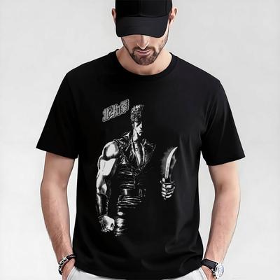 0405 Manga Kenshiro Pięść Północnej Gwiazdy Anime Prezent Koszulka Hokuto No Ken Nadruk Graficzny Koszulka Y2K Wszystkie Rozmiary Bluzki S6XL