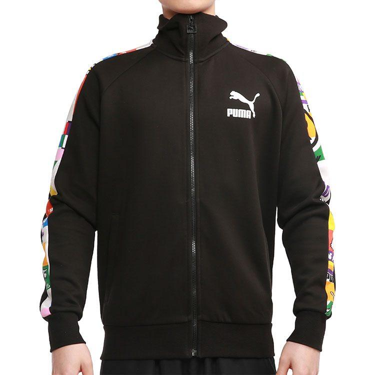 Puma T7 Men's Stand Collar Sport Jacket Black 531290-01