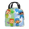Pocoyoes Cartoon Comdy Accessories Insulated Lunch Bag For School Food Box Portable Thermal Cooler Lunch Boxes