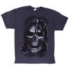 Mens Gray Graphic Skull Halloween T-Shirt
