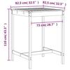 VidaXL 3-piece Garden Bar Set Solid Douglas Wood, Pub Set, Patio Bar Set, Table Set 3157768
