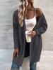 European and American New Women's Twist Sweater Women's Cardigan Jacket Large Size Solid Color Loose V-neck Long Knitted Sweater