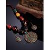 Latest Stylish Traditional Tibetan Pendant Necklace Jewellery Set for Women