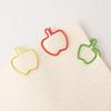 Apple Paper Assorted Paper Clips for Document Slip-On Clips, 15-Piece Pack, Apple-Shaped Organizing, SZG-3810