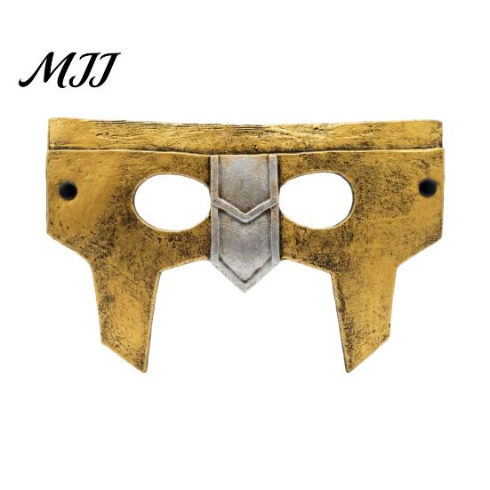Warrior Role Play Mask Halloween Medieval Armor Mask, Cosplay for Party, Vintage Helmet Wide Field of View Style Masquerade Prop Comic Con Party