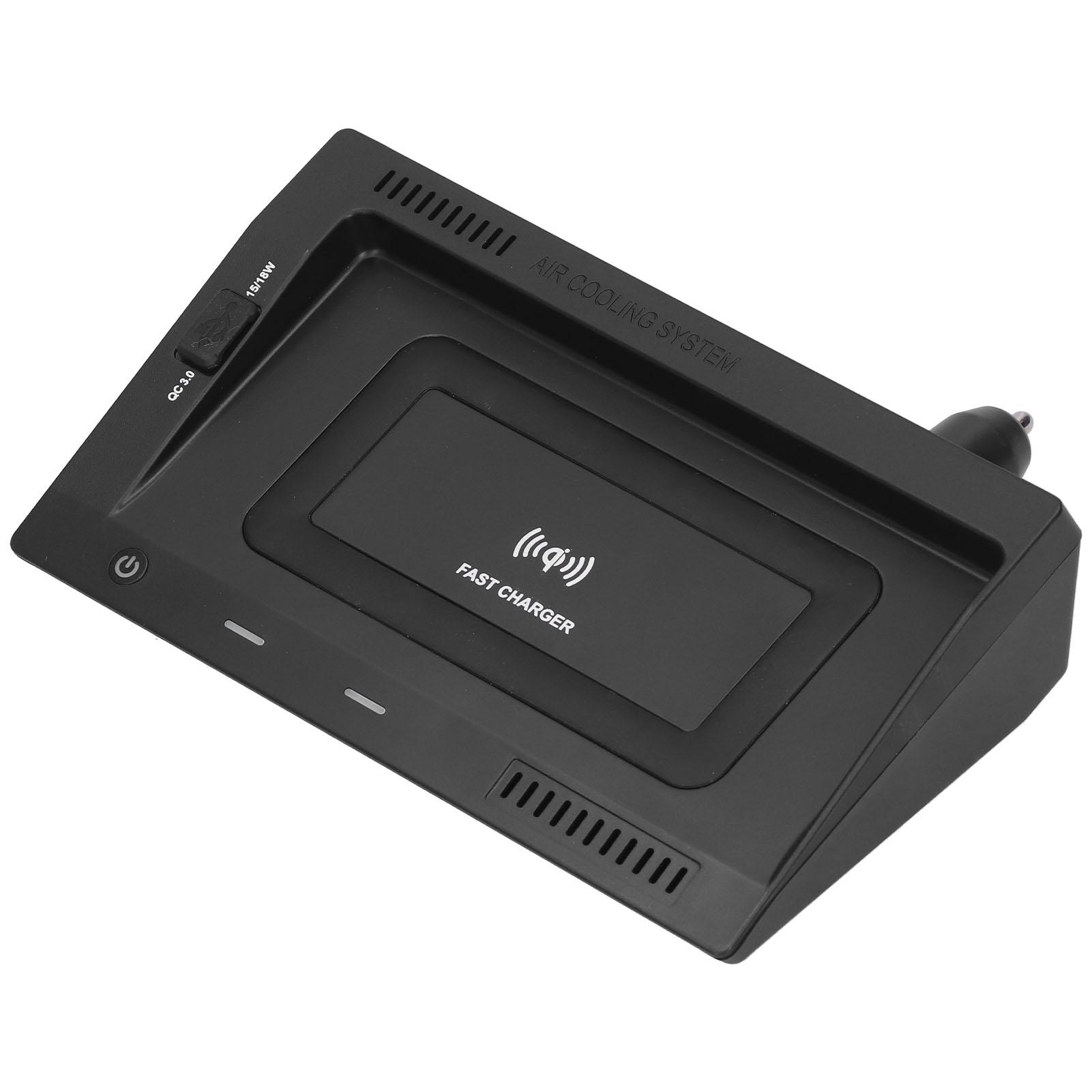 15W Car Wireless Charger QC3.0 USB Port QI Fast Charging Mobile Phone Holder Multiple Protection