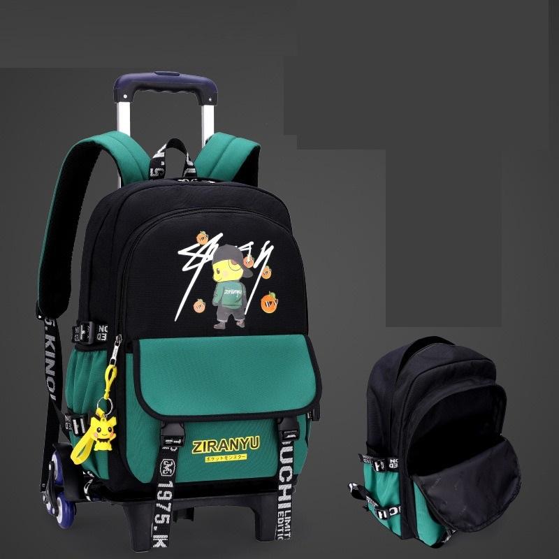 School Bags Roller Student Backpack 6 Wheels (30*15*45CM)ZRY1236