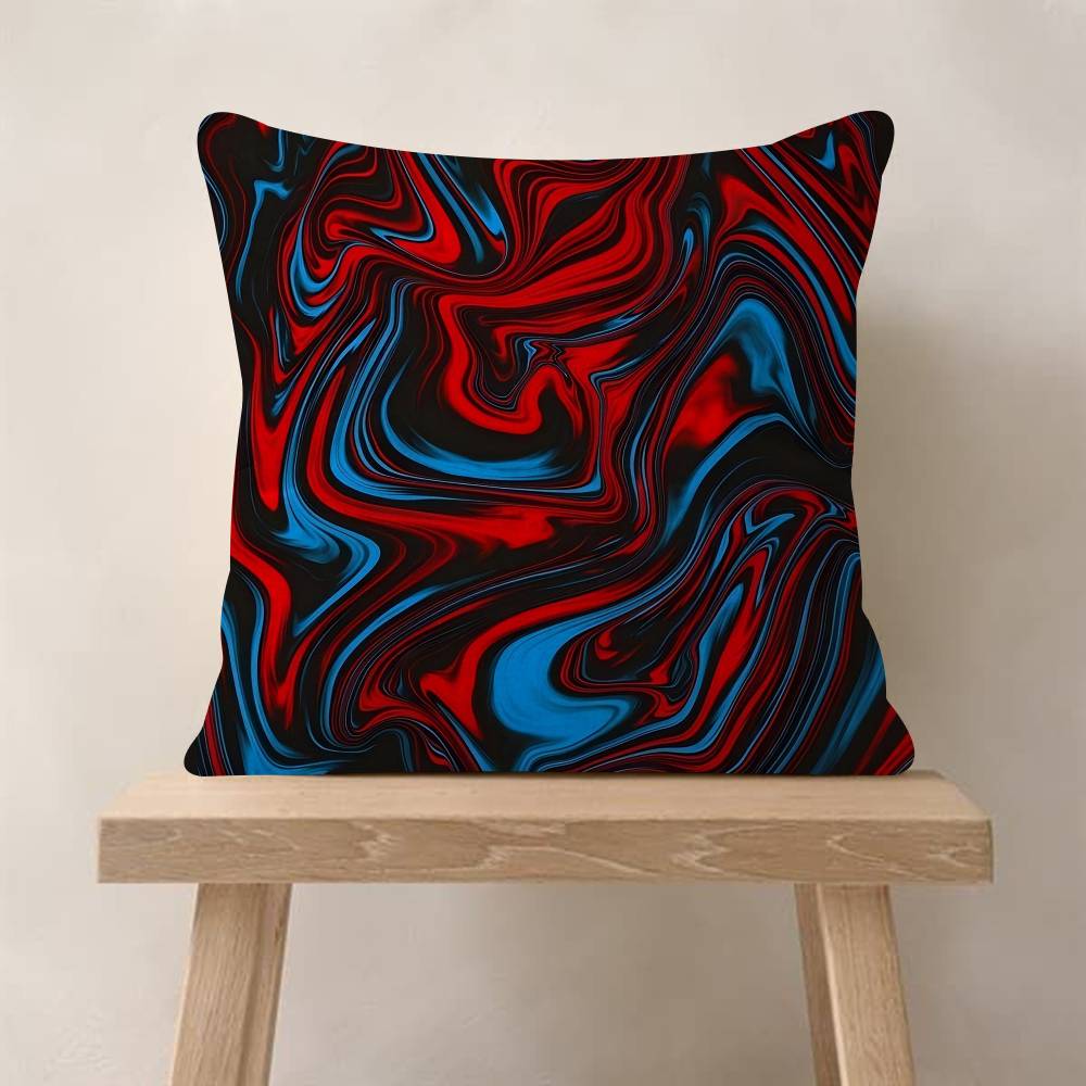 Strata Liquid Game Use Personalized Picture Text Home Decorative Pillows Household Gifts 45x45cm