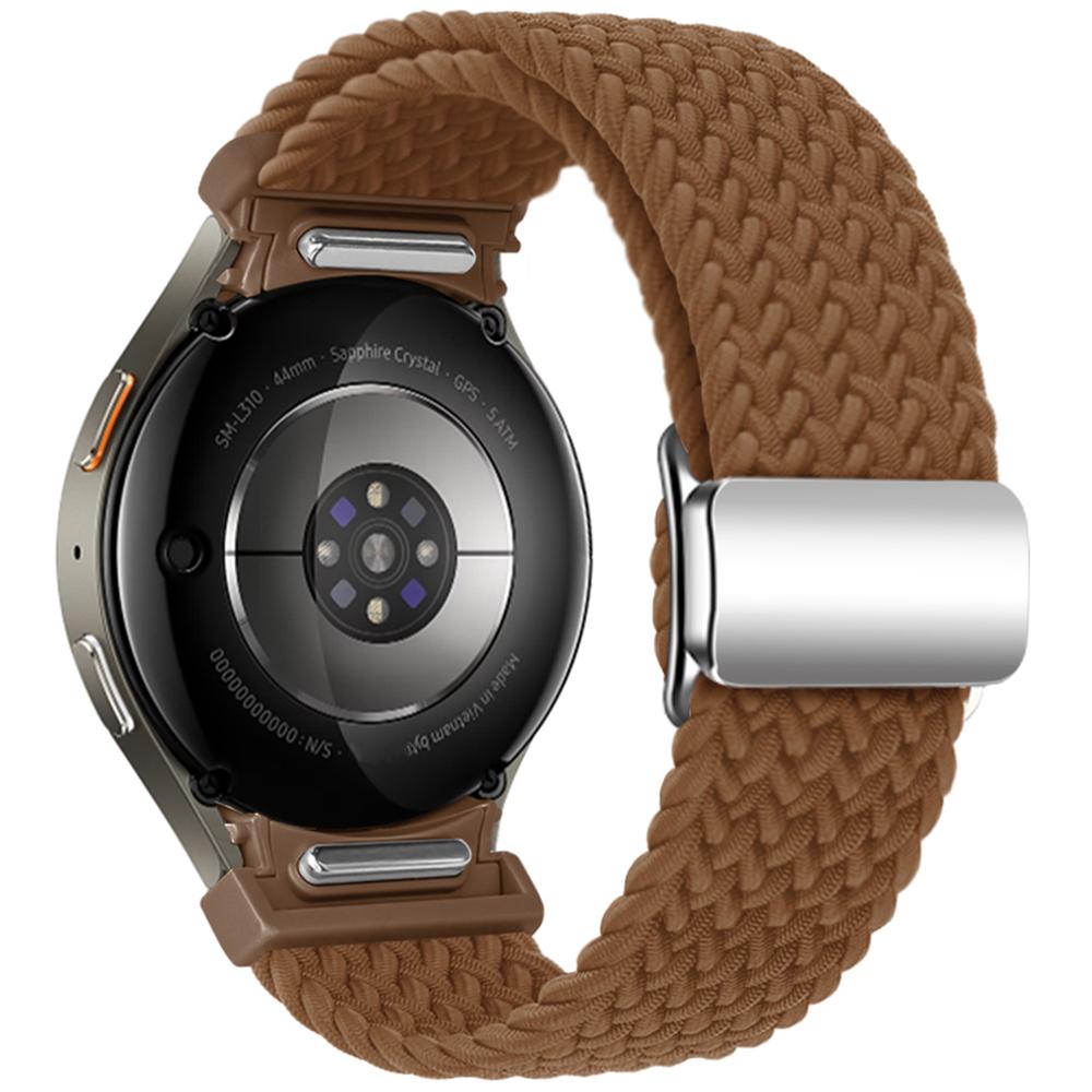 For Samsung Galaxy Watch FE 40mm/Watch7/6/6 Classic/5/5 Active/5 Pro/4/4 Classic/4 Active Braided Watch Band Magnetic Strap