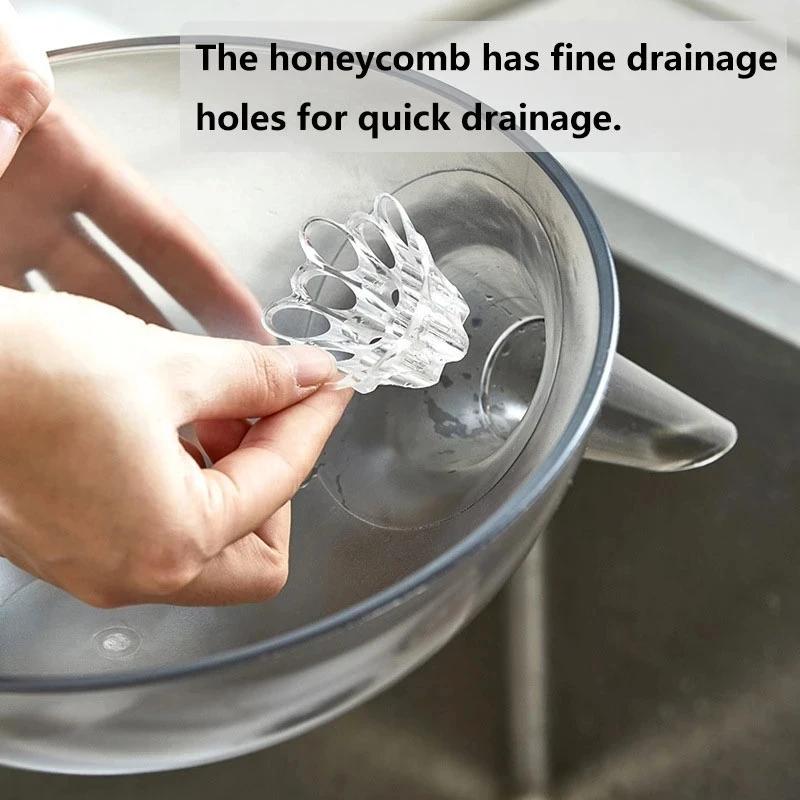 Multifunctional Drain Bowl Sink Strainer Drain Plastic Fruit Vegetable Washing Basket Drainer Food Colander Baskets Filter Shelf