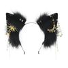 Serre-tête oreilles d'animal de simulation fait main accessoires de cosplay de bande dessinée couvre-chef mignon en peluche fête accessoires pour cheveux serre-tête oreilles de loup