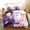 3D Print Katou Megumi Bedding Set Single Twin Full Queen King Size Bed Set Adult Kid Bedroom Duvetcover Sets Anime