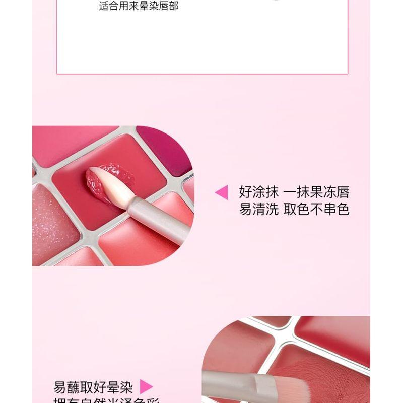 GELLA'S - Dualeffect Lip & Cheek Blush Palette - S01#Latte