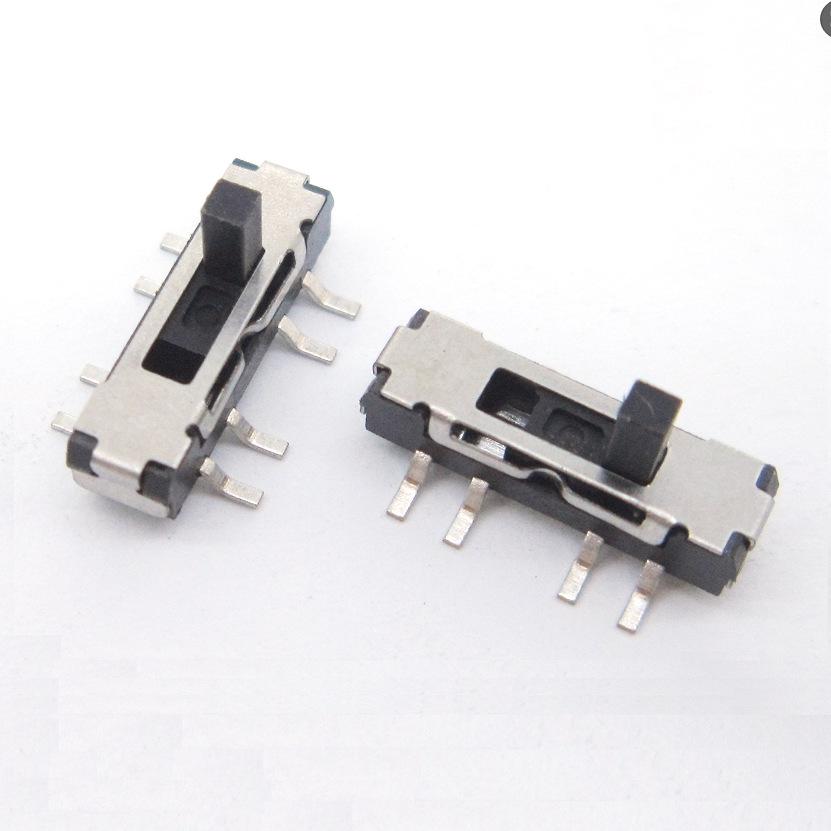 Mini 3-Position High-Temp Vertical SMD Toggle Switch MSS-23D18, 8-Pin